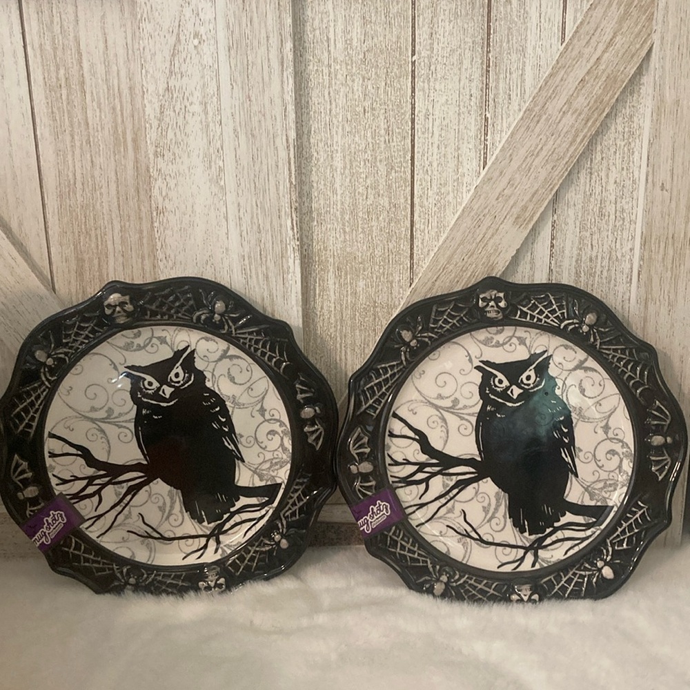 Halloween Owl Salad Plates